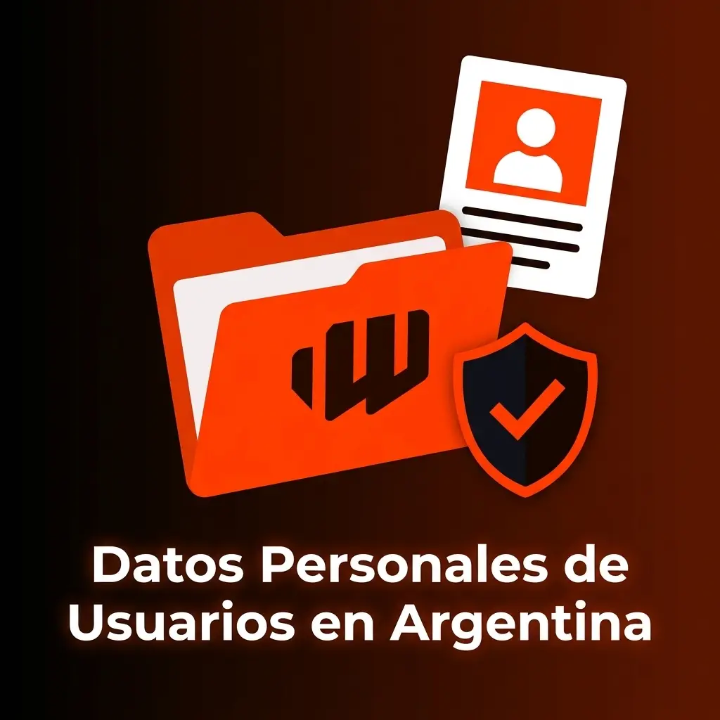 Tipos de datos personales recopilados por BetWarrior en Argentina: identificación, contacto, financieros y técnicos.