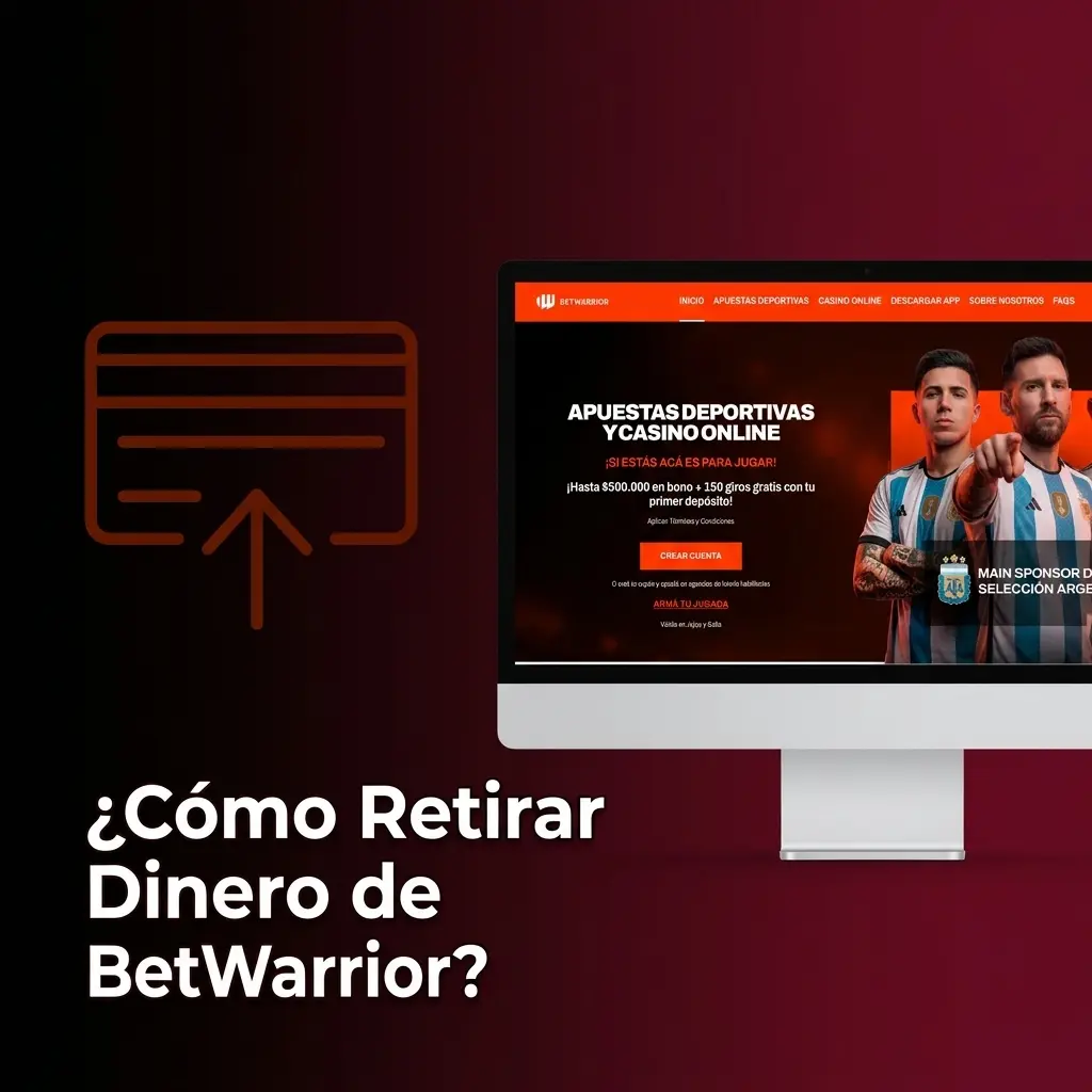 Pasos para retirar dinero de BetWarrior: accedé a Caja, elegí método y confirmá tu solicitud