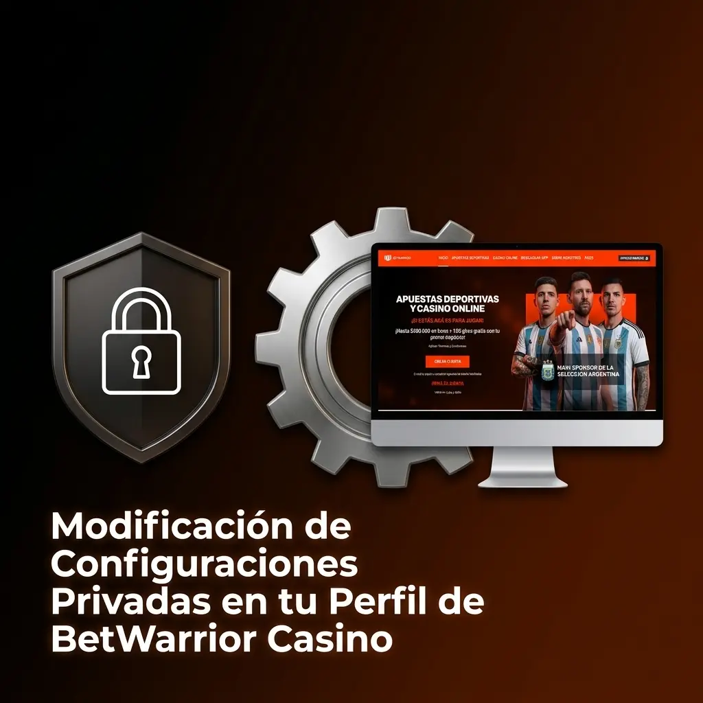 Perfil de BetWarrior Casino con opciones para modificar datos personales, límites responsables y preferencias de comunicación.